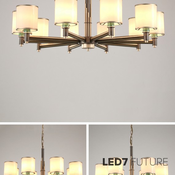 Loft Industry Modern - Elis White Chandelier